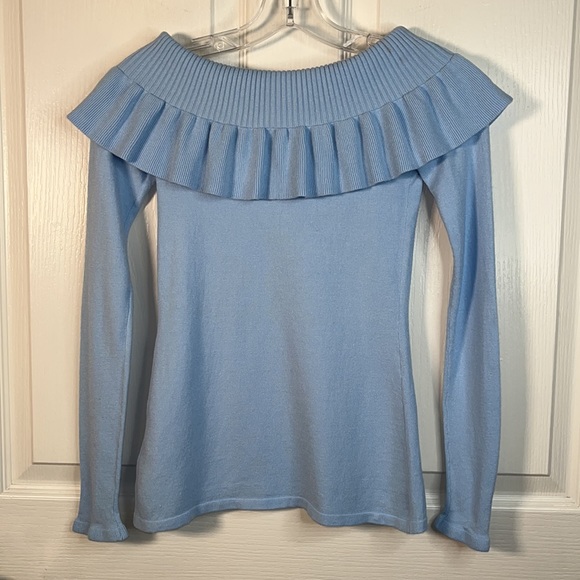 Lilly Pulitzer Siesta Off The Shoulder Sweater Ruffle Pastel Spring Color Sz XXS - Picture 12 of 12